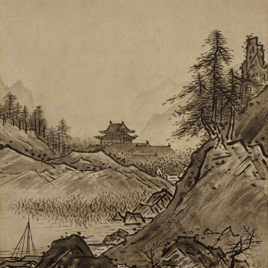 秋冬山水図〈秋景〉
